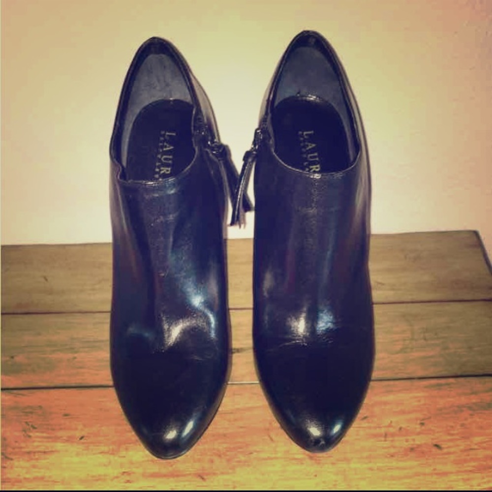 RALPH LAUREN Black Booties - Picture 2 of 3